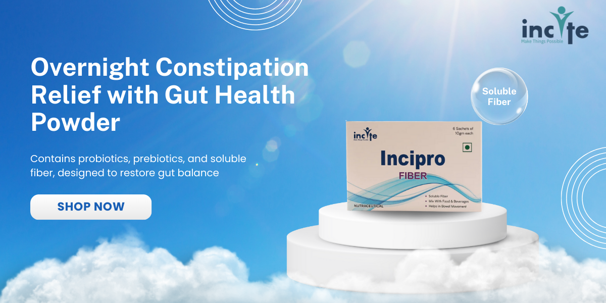 Overnight Constipation Relief with Gut Health Powder, India September 2025