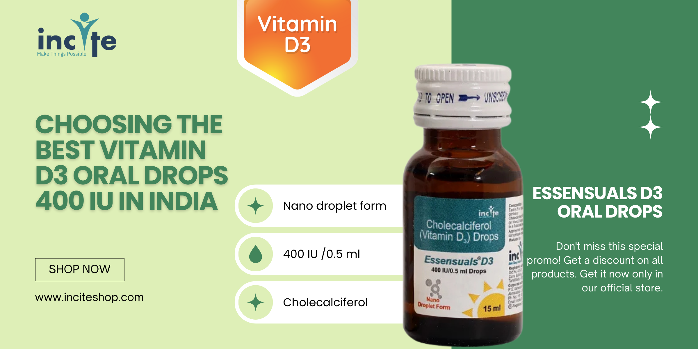 Choosing the Best Vitamin D3 Oral Drops 400 IU in India – October 2025