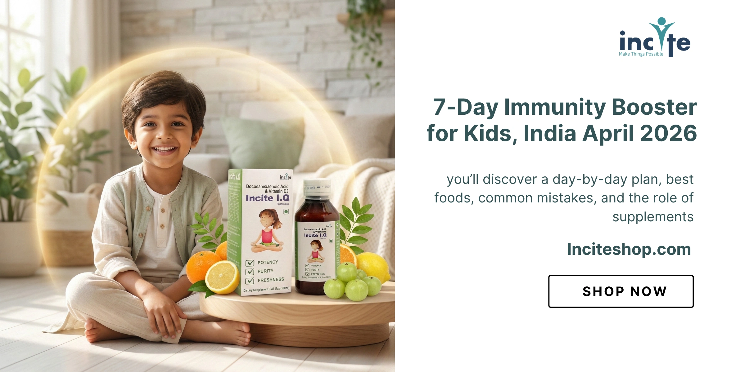 7-Day Immunity Booster for Kids, India April 2026