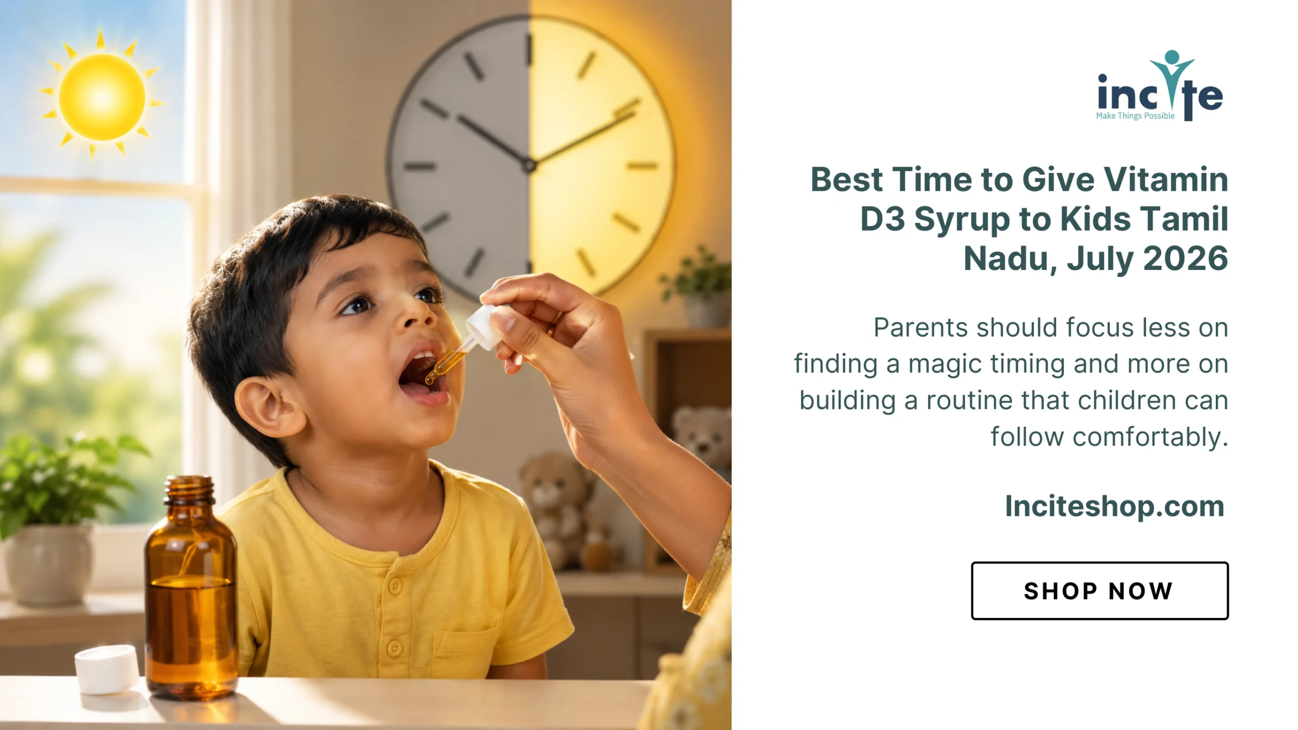 Best Time to Give Vitamin D3 Syrup to Kids Tamil Nadu, July 2026