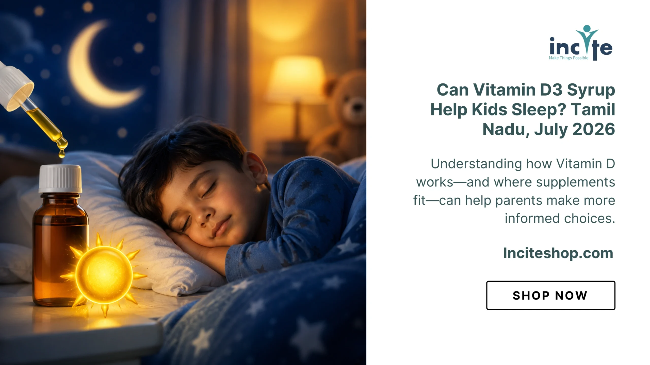 Can Vitamin D3 Syrup Help Kids Sleep? Tamil Nadu, July 2026